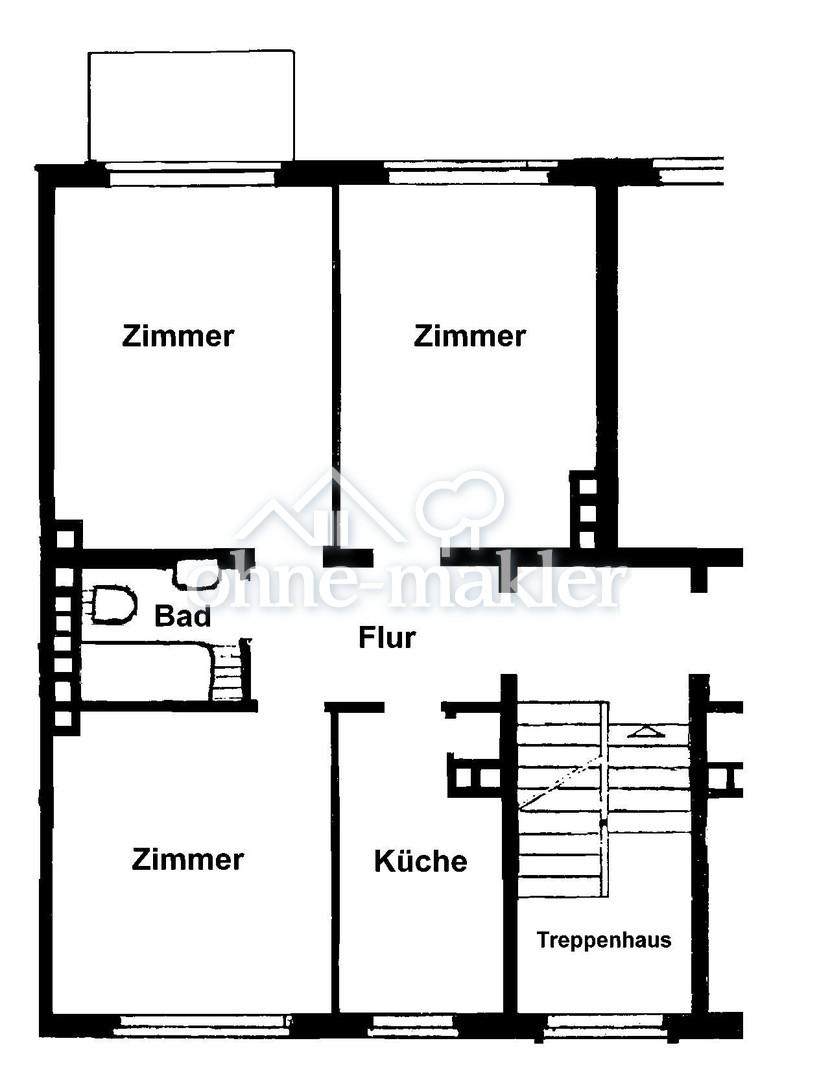 Grundriss der Wohnung
