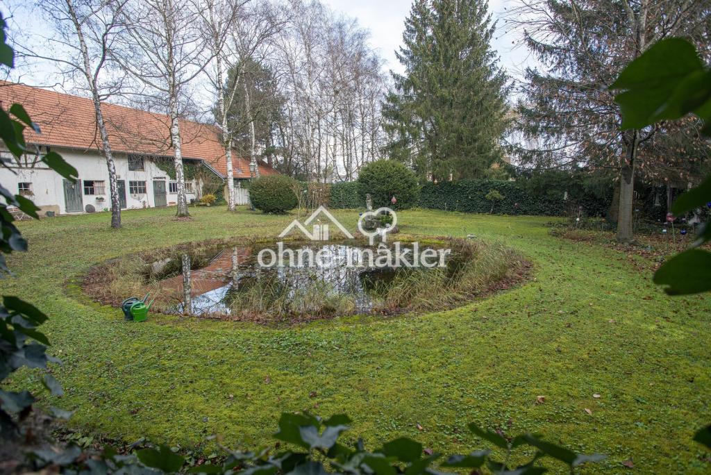 Seerosenteich, Garten, Scheuer