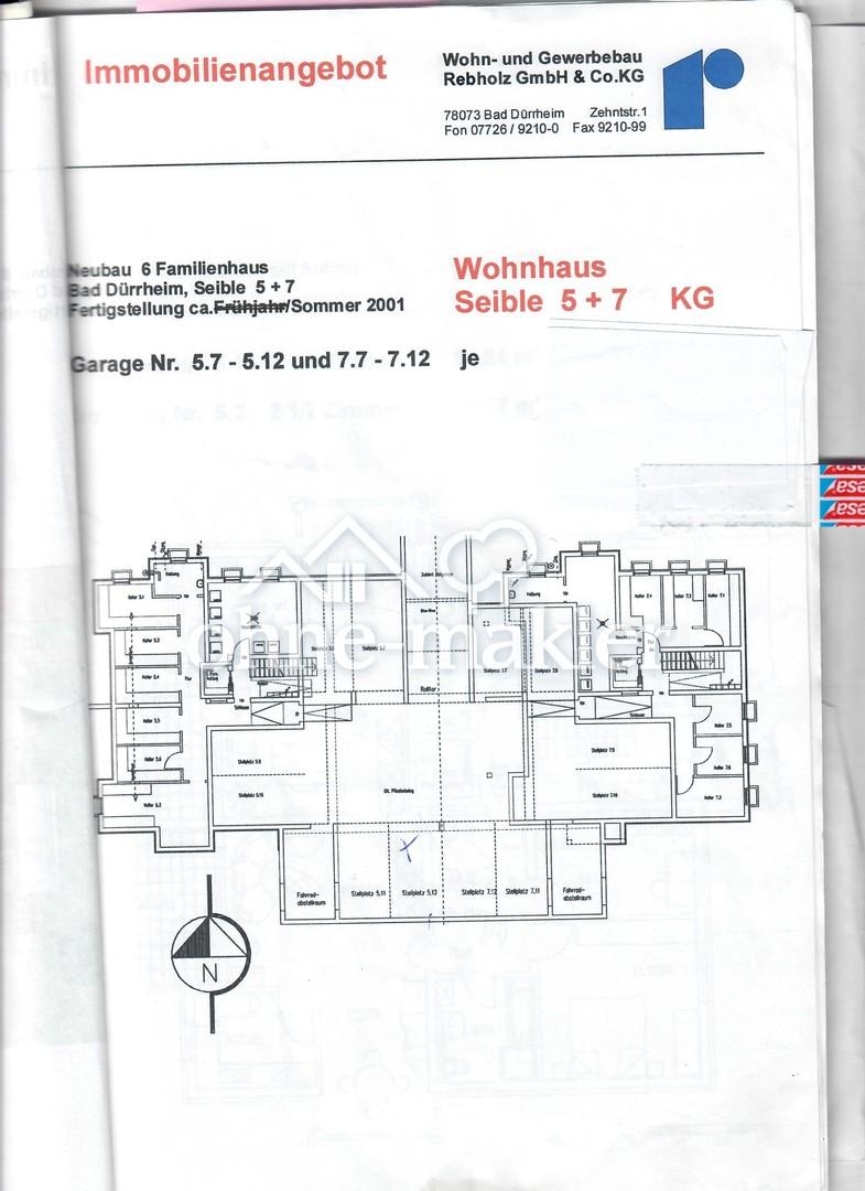 Grundriss Tiefgarage