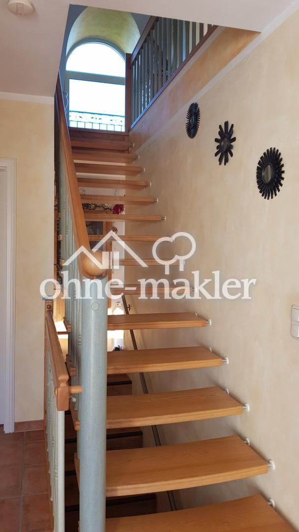 offene Holztreppe