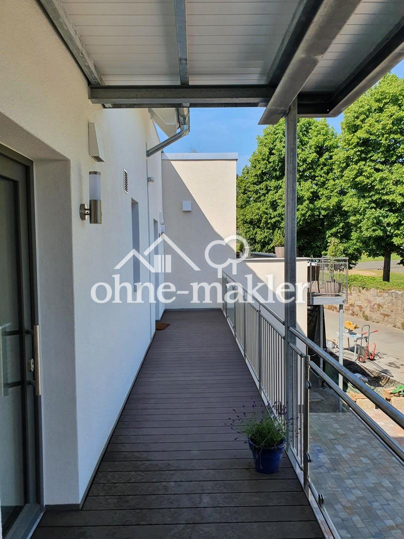 Laubengang zur Wohnung