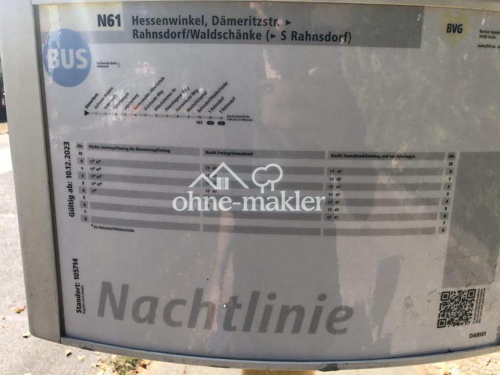 Busfahrplan Nacht