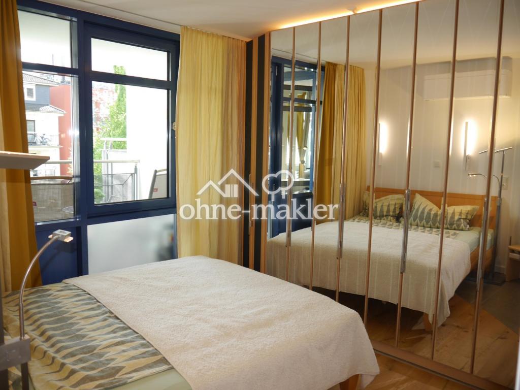 Schlafzimmer Blick nach außen