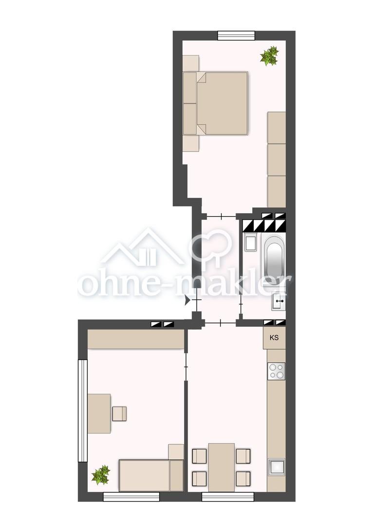 schöne Wohnung im Herzen von Düsseldorf-Oberbilk - Foto 3