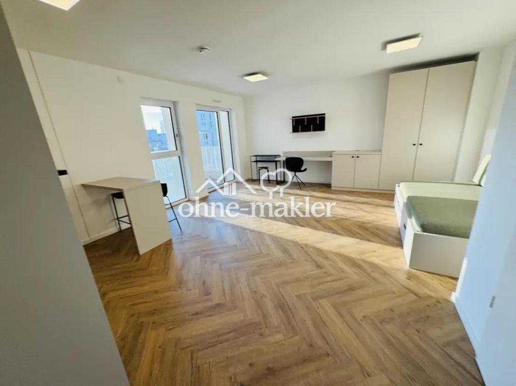 Neubau! 1-Zimmer möbliert mit EBK + Balkon + Abstellkammer + Waschmaschinenanschluss in Adlershof! - Foto 3
