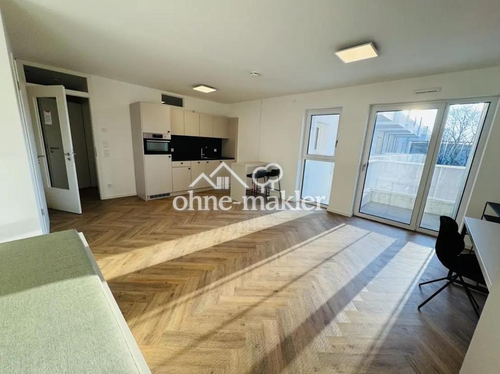 Neubau! 1-Zimmer möbliert mit EBK + Balkon + Abstellkammer + Waschmaschinenanschluss in Adlershof! - Foto 2
