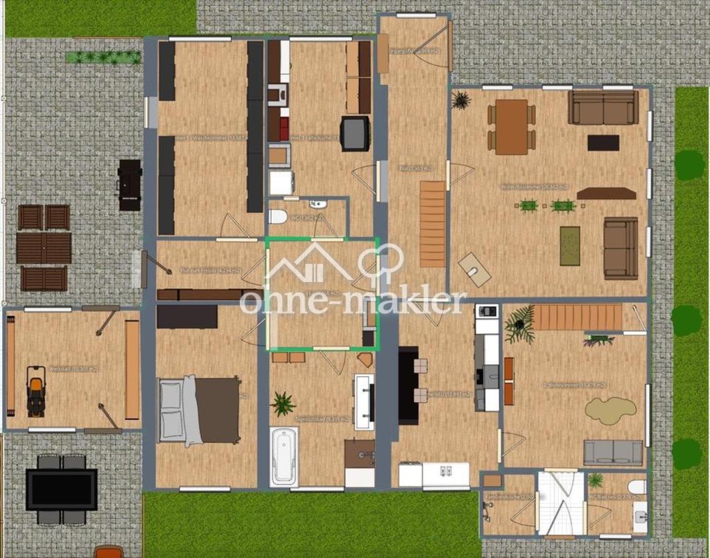 Grundriss EG Flächen
