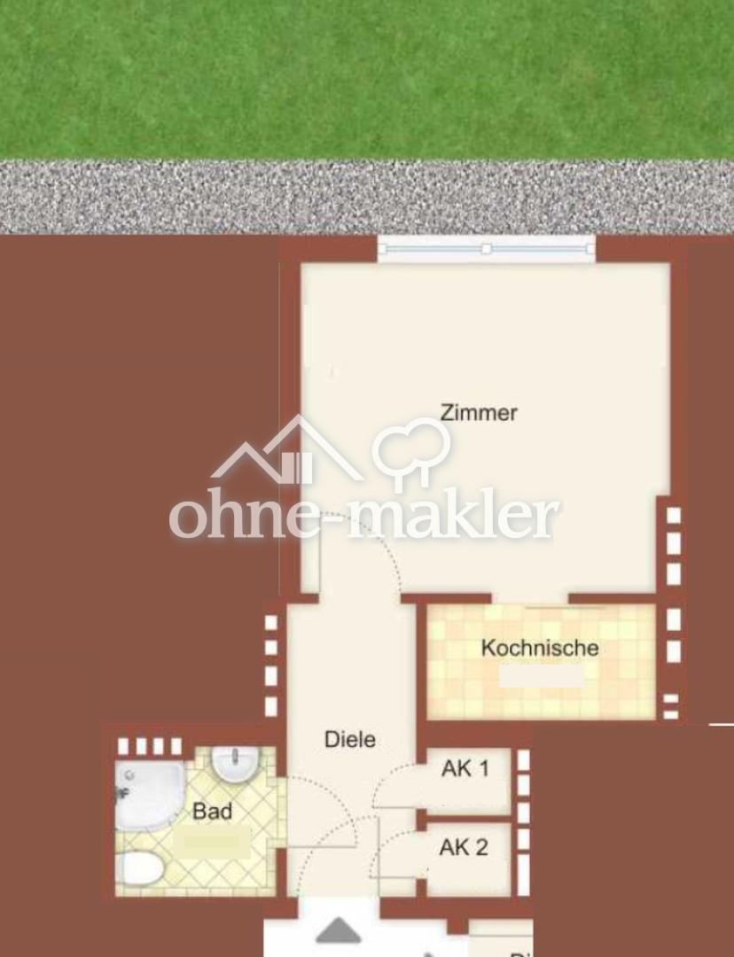 Helles, ruhiges 1-Zimmer-Apartment mit Gartenblick Hochparterre – ab 01.09. bezugsfrei - Photo 5
