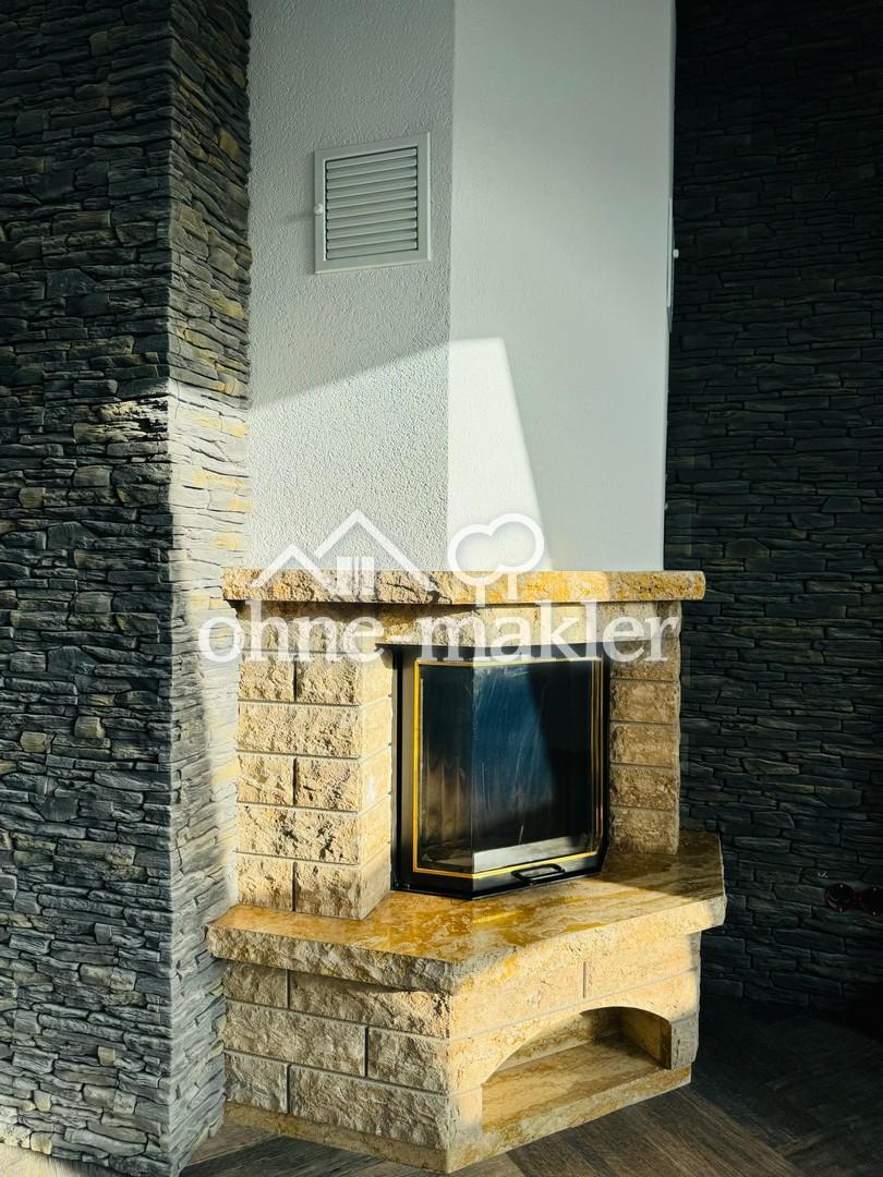 Kamin im Wohnzimmer