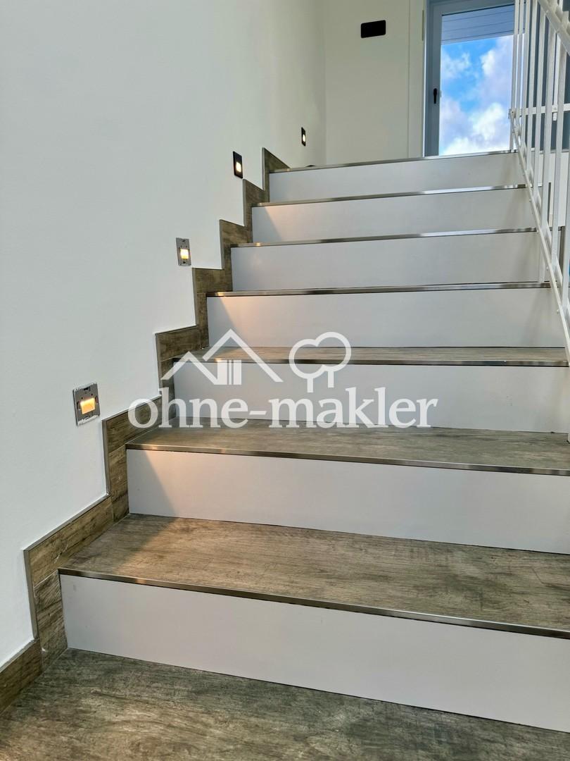 Treppe mit LED-Spots