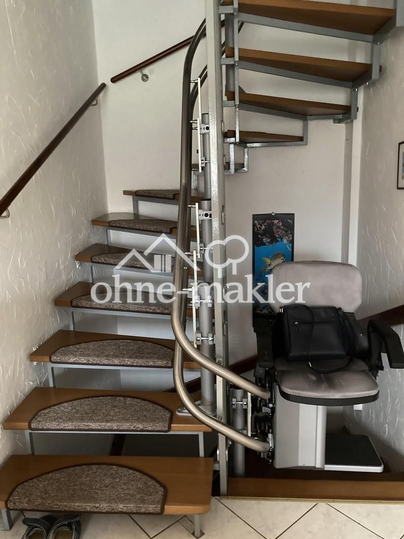 Treppe mit Lift (abbaubar)