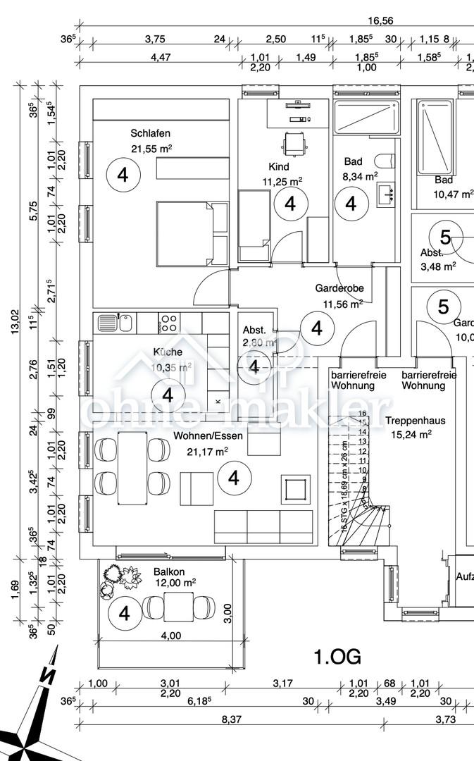 Neuwertige Seniorengerechte 3 Zimmerwohnung in Groß-Umstadt zu vermieten - Foto 2