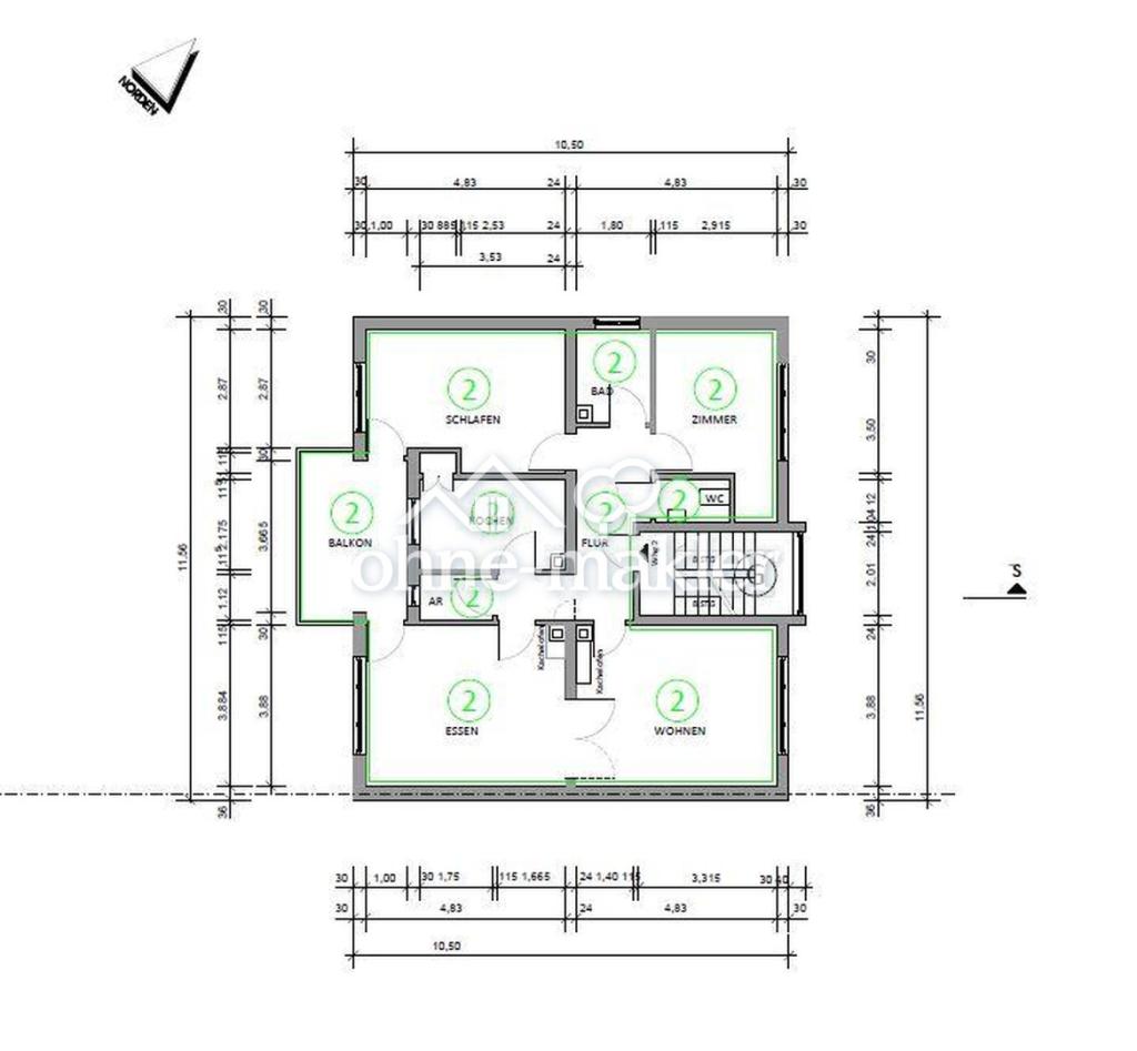 Helles, modernes WG-Zimmer in Karlsruhe-Berghausen - Foto 4