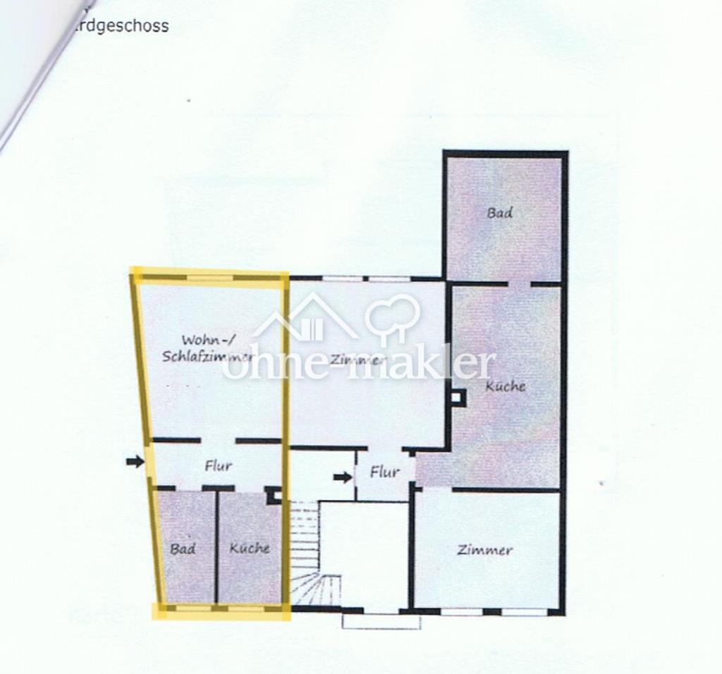 1-Zimmer-Wohnung mit eigenem Eingang in zentraler Lage von Goslar - Photo 4