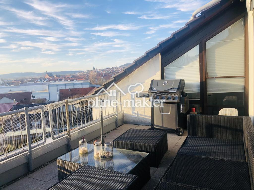 Dachterrasse zum Schlafzimmer