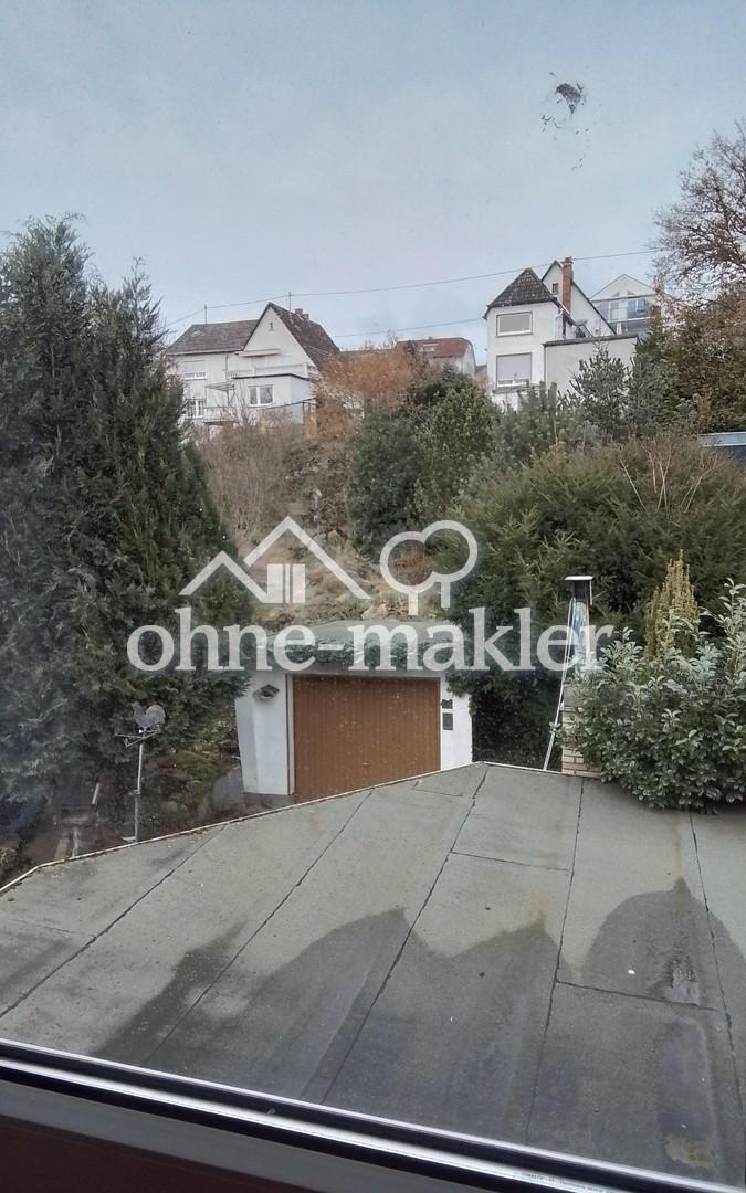 Blick zur Garage