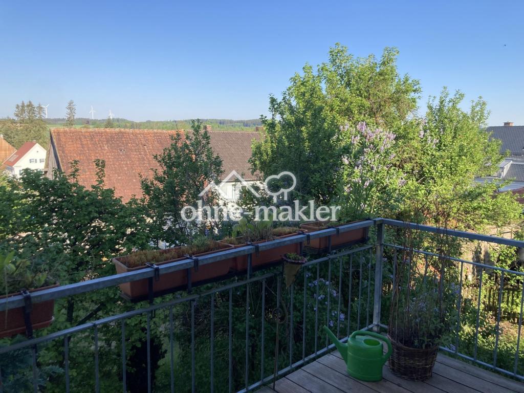 Westblick vom Balkon