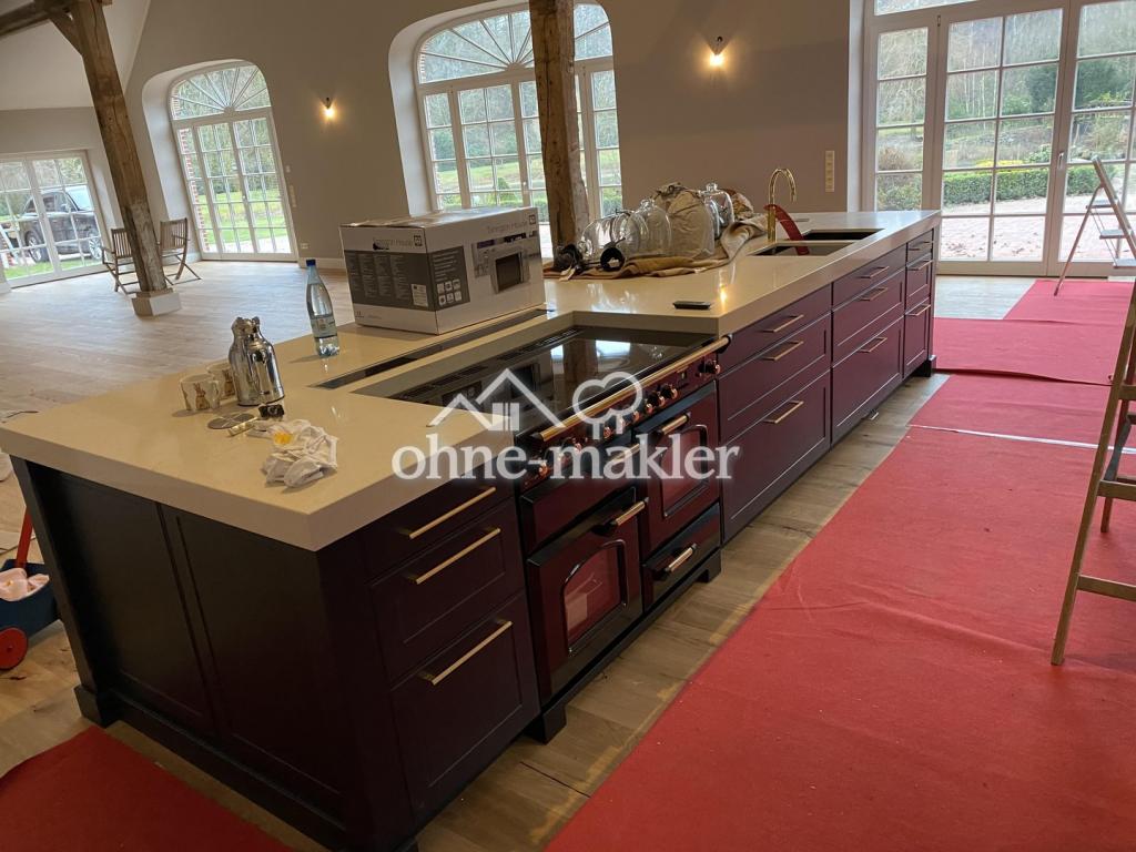 Range-Cooker und Steinplatte