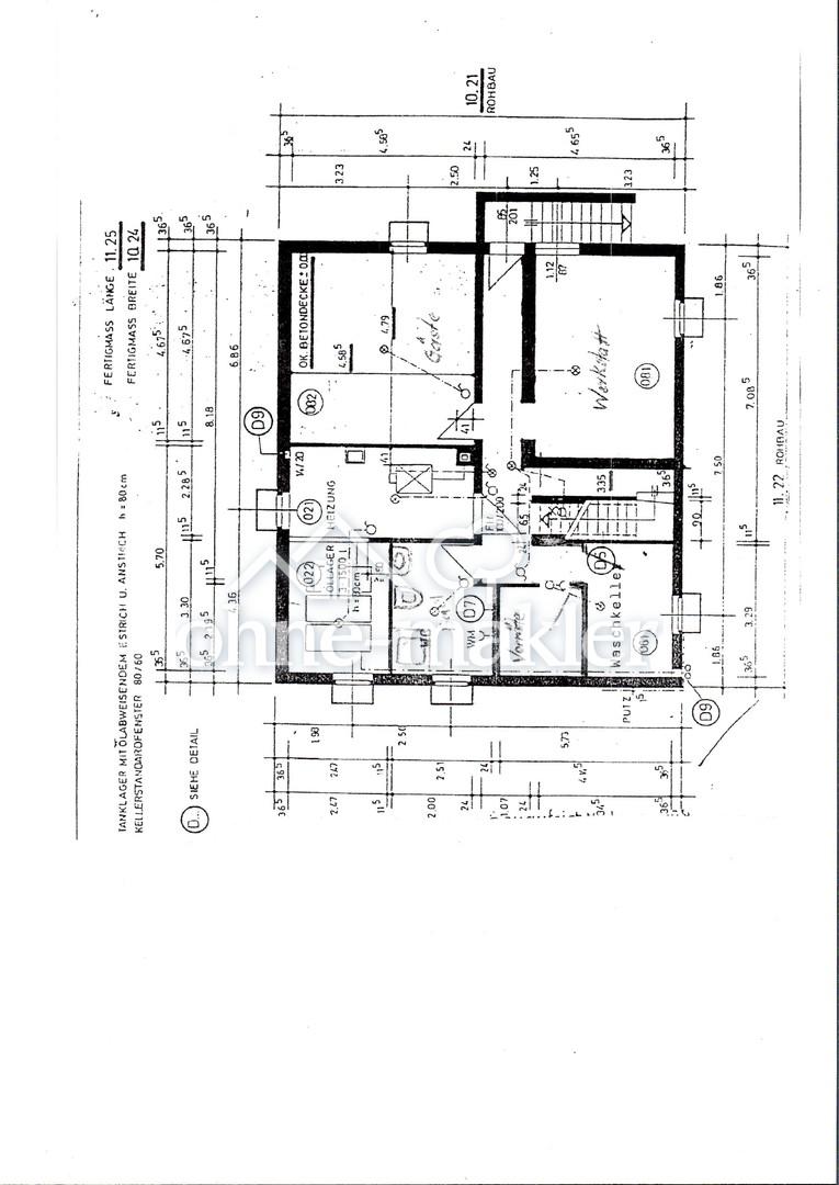 Keller Grundriss 110m²