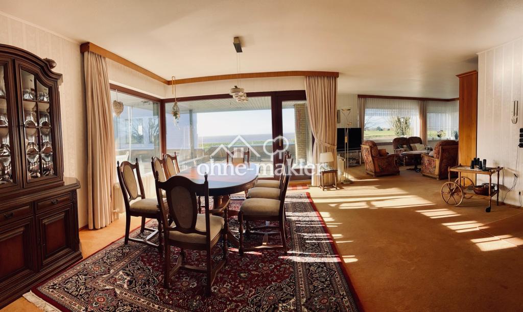 Wohnzimmer mit Elbblick