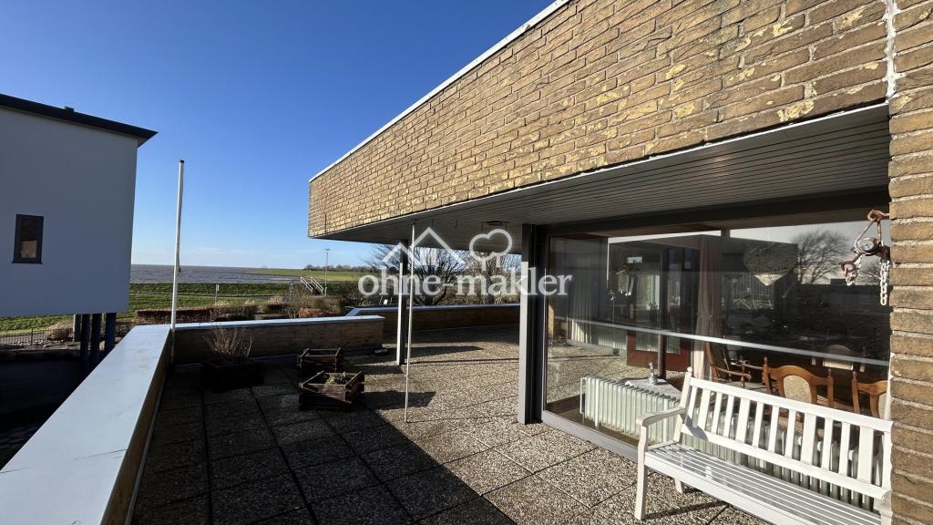 Terrasse mit Elbblick