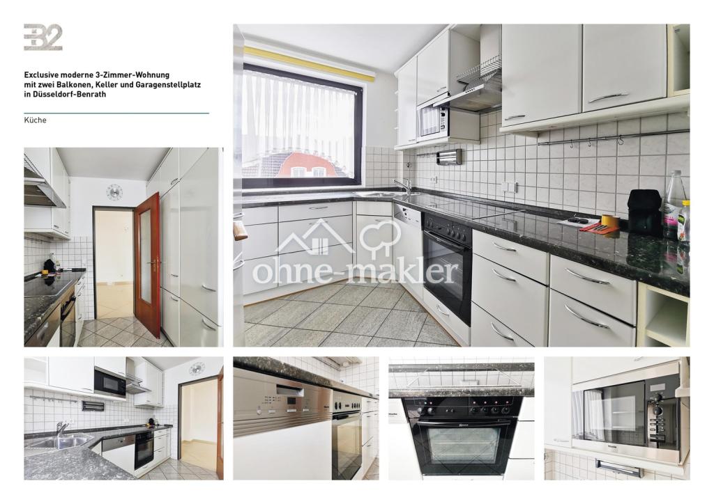 Moderne 3-Zimmer-Wohnung mit zwei Balkonen, Keller und Garagenstellplatz in Düsseldorf-Benrath - Foto 3
