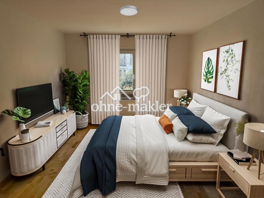 Schlafzimmer eingerichtet