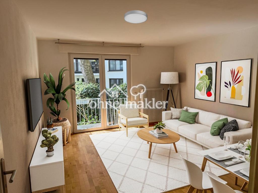 Wohnzimmer eingerichtet