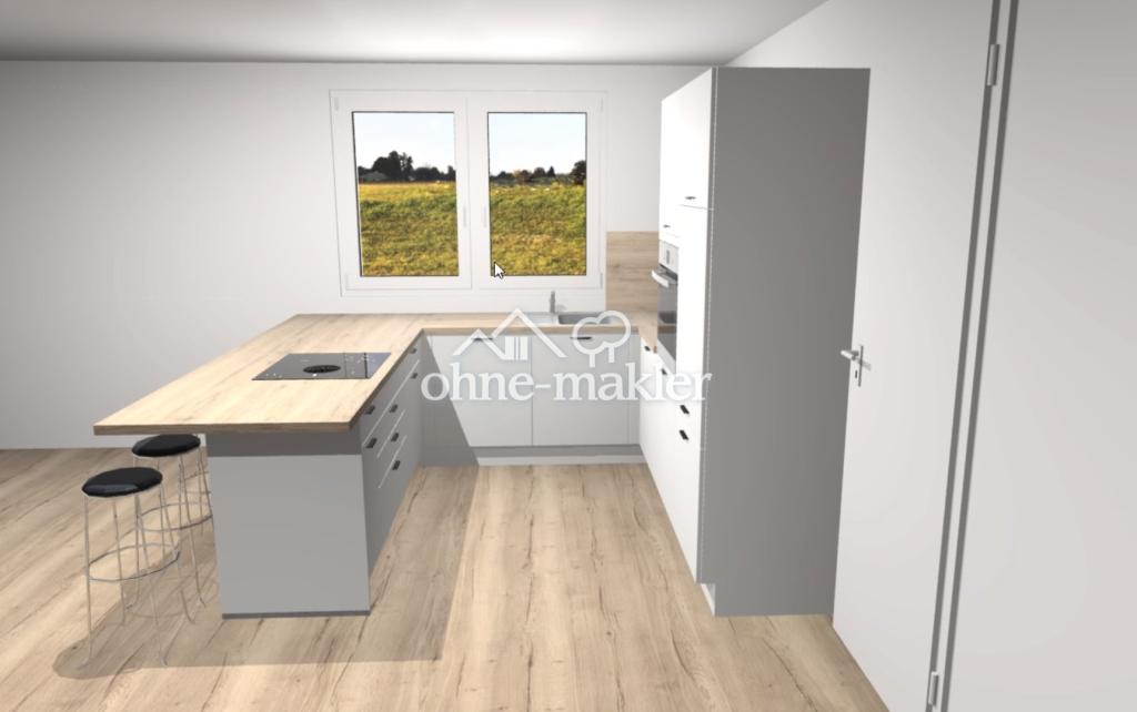 Sonnige 4-Zimmer Wohnung // Garten, EBK und hohen Decken // Neubau in Langenbach - Foto 3