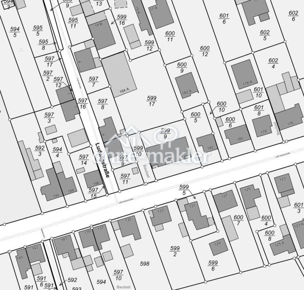 Lageplan Kaiserstr. 184 A