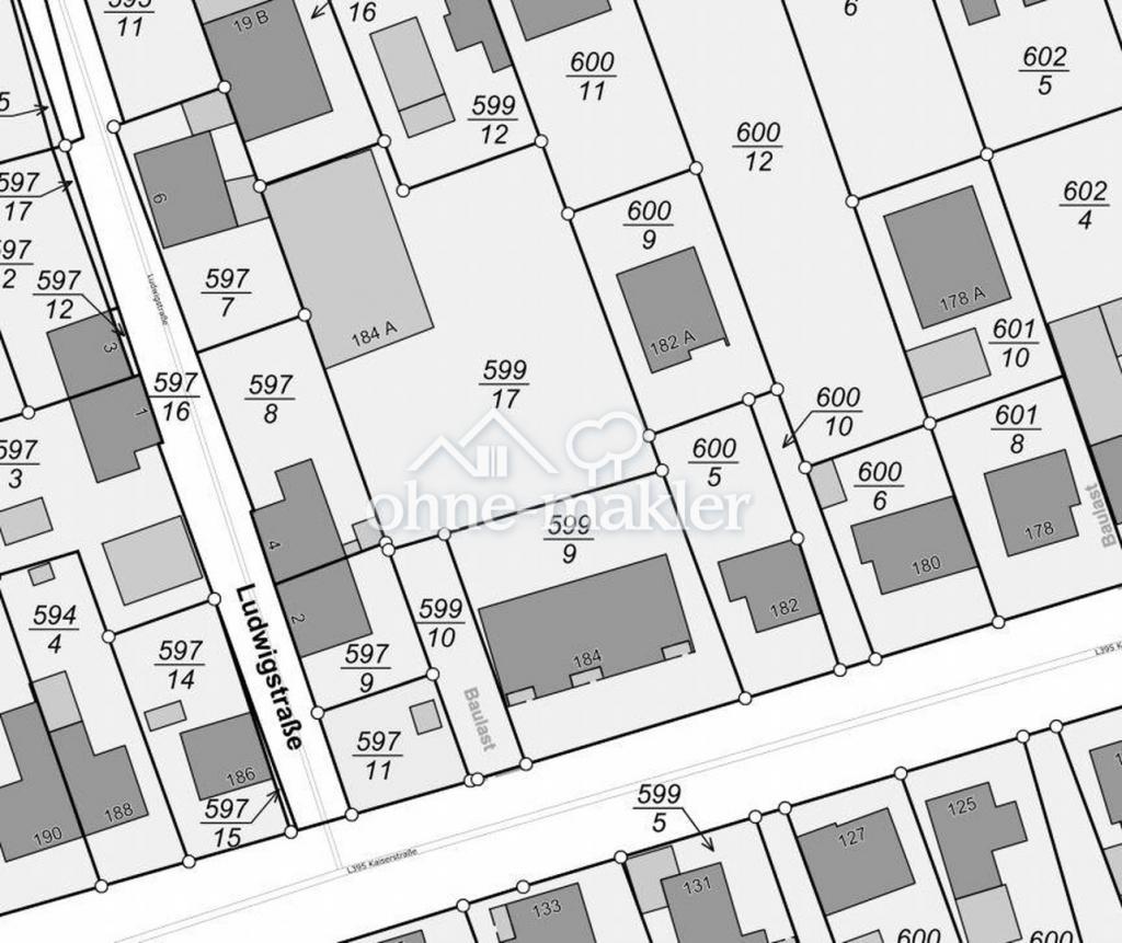 Lageplan - Kaiserstr. 184 A