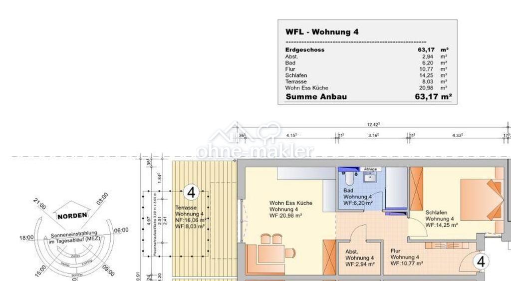 Neubau 65 m² Wohnung: exklusive 2,5 Zimmer Wohnung in Kronau mit Terrasse & Garten - Foto 3