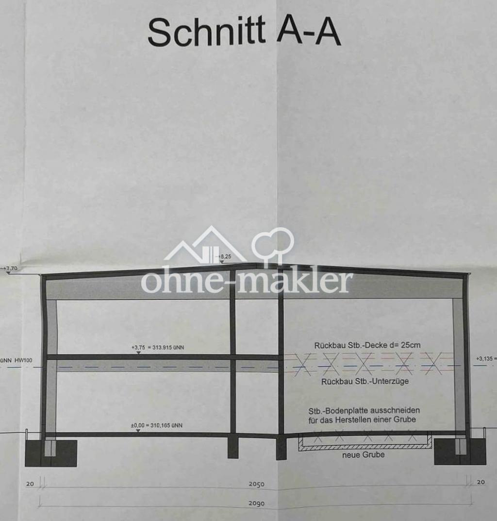 Gebäudeschnitt