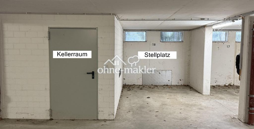 Kellerraum + PKW-Stelplatz