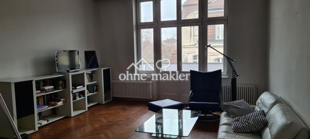 Wohnzimmer, Blick auf den Balk