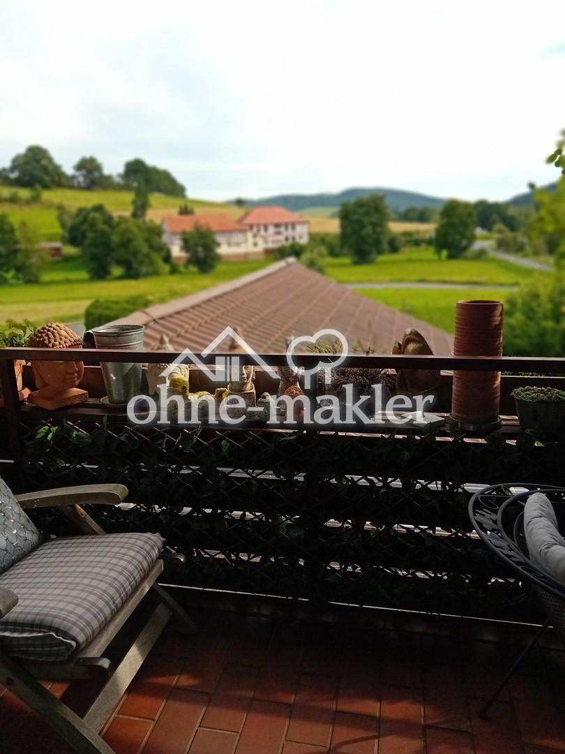 Blick vom Balkon