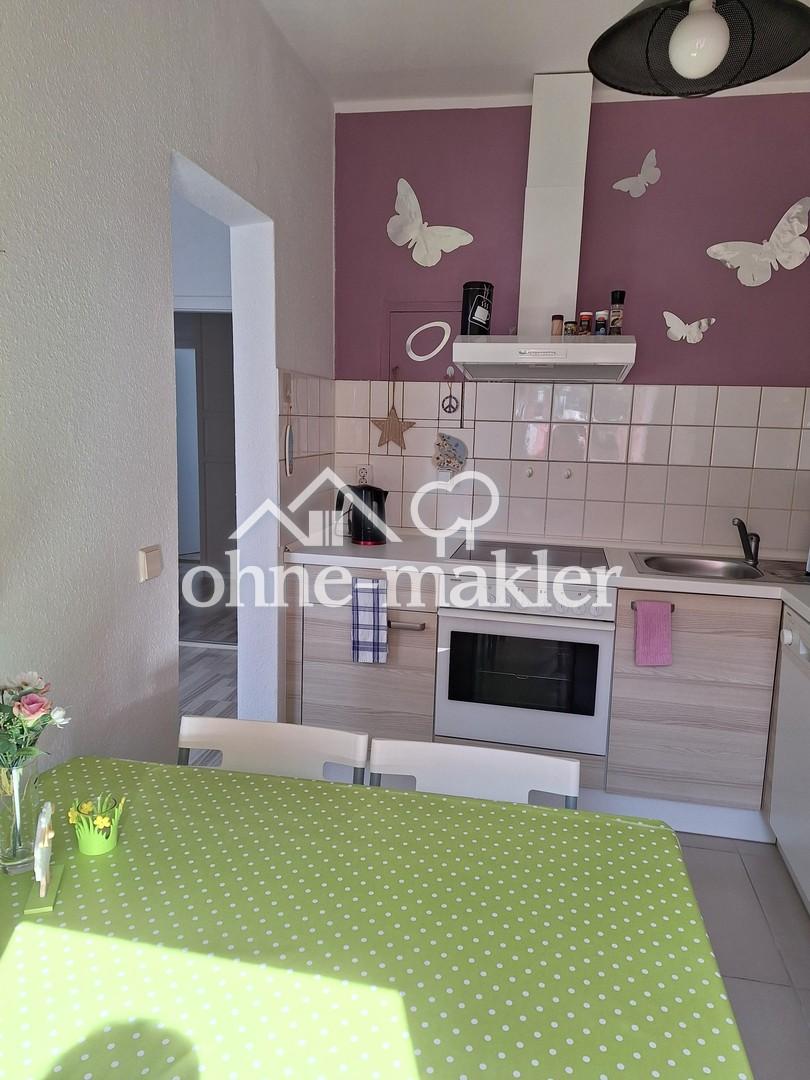 Küche vom Fenster aus