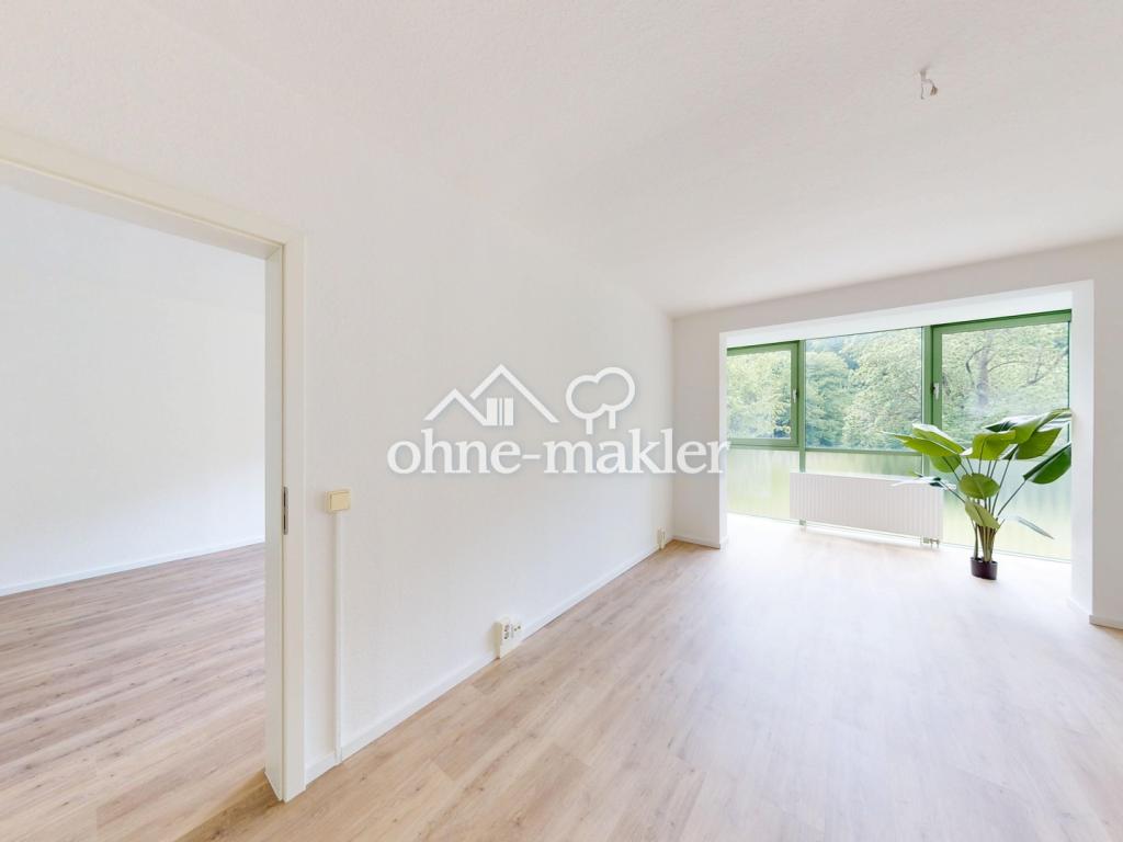 Blick auf Loggia Schlafzimmer