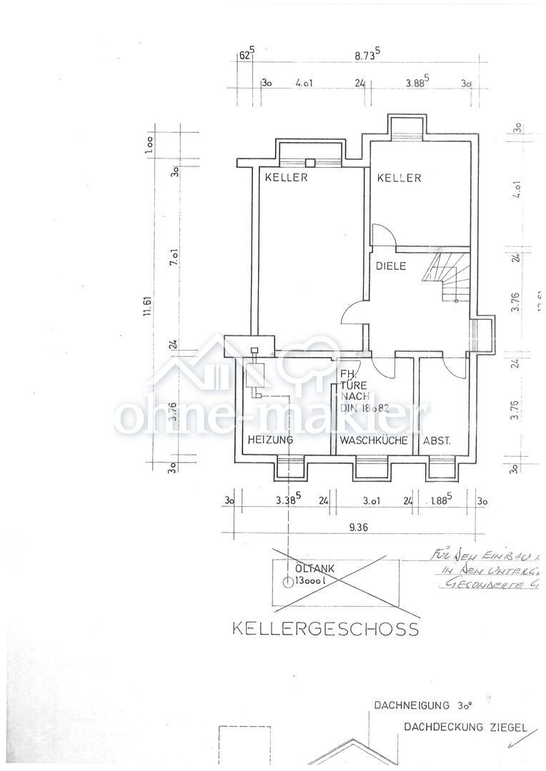 Grundriss Kellergeschoss