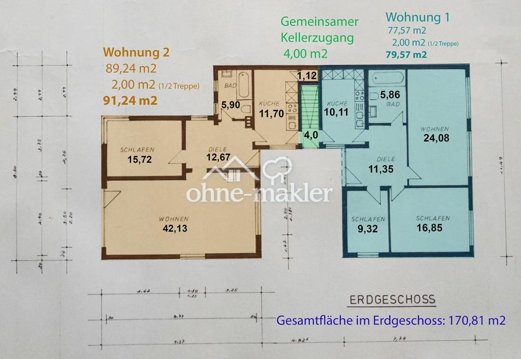 Aufteilung der Wohnungen