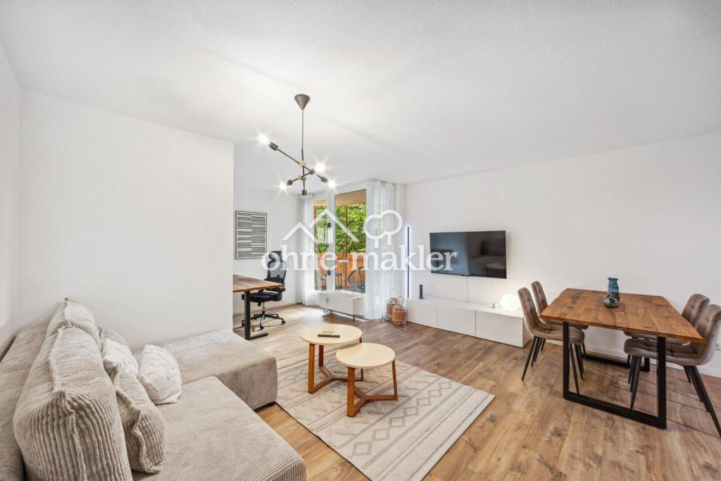 Exklusiv möblierte und renovierte Wohnung, EBK, Balkon und Tiefgaragenstellplatz - Foto 4
