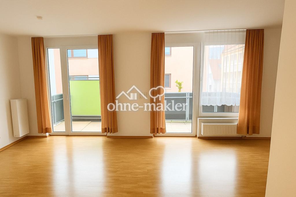 Wohnzimmer, Zugang zum Balkon 