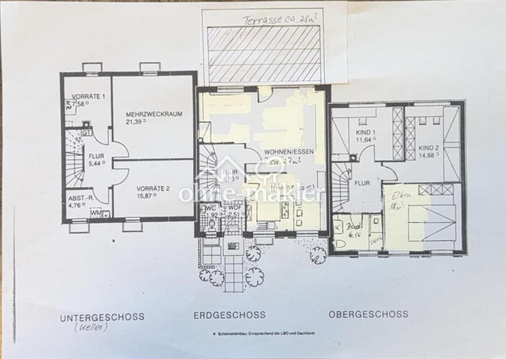 Grundriss (Keller bis 1.OG)