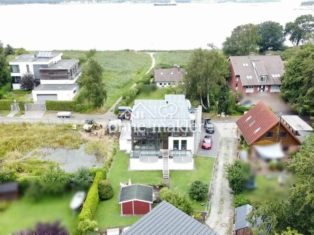 Luftbild mit Förde