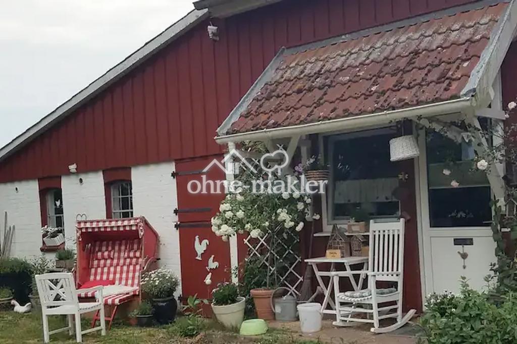 Überdachter Eingangsbereich