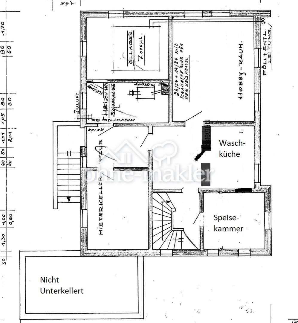 Grundriss Keller