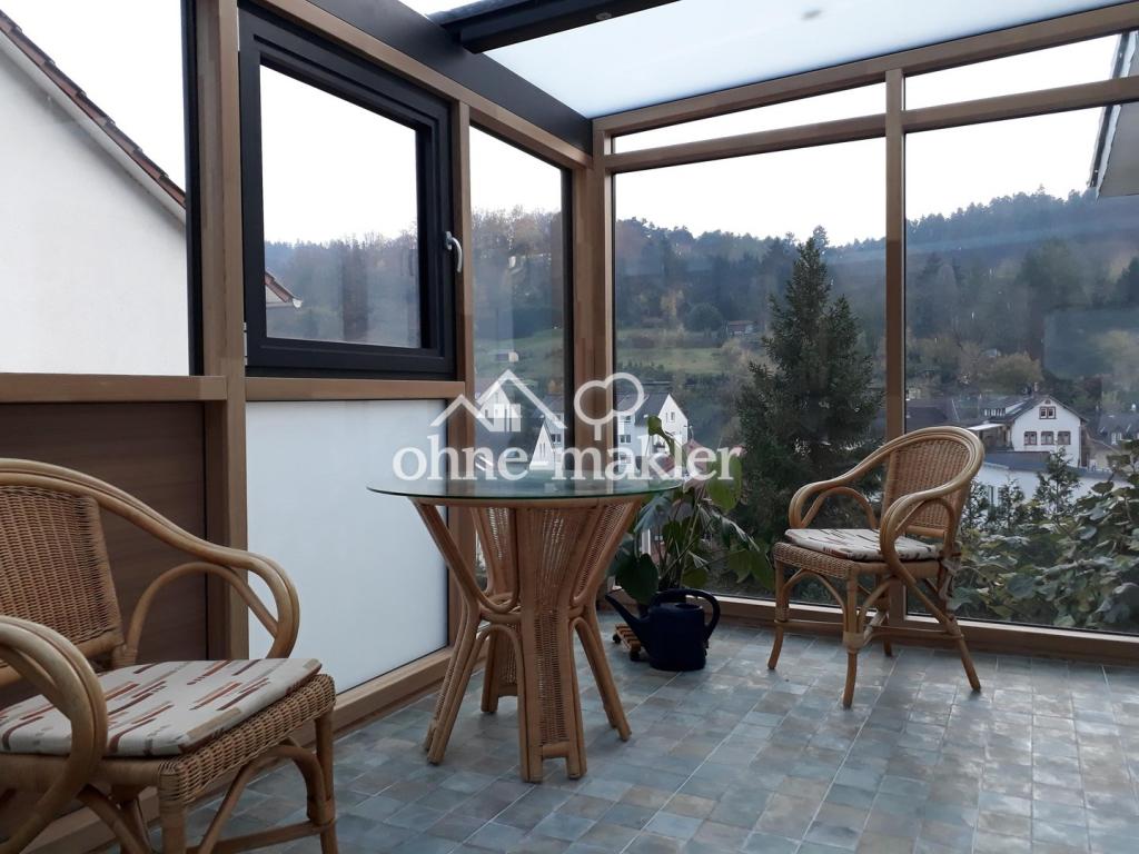 Wintergarten Blick ins Tal