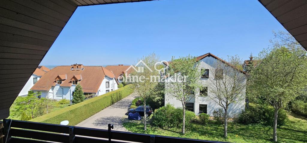 Blick vom Balkon