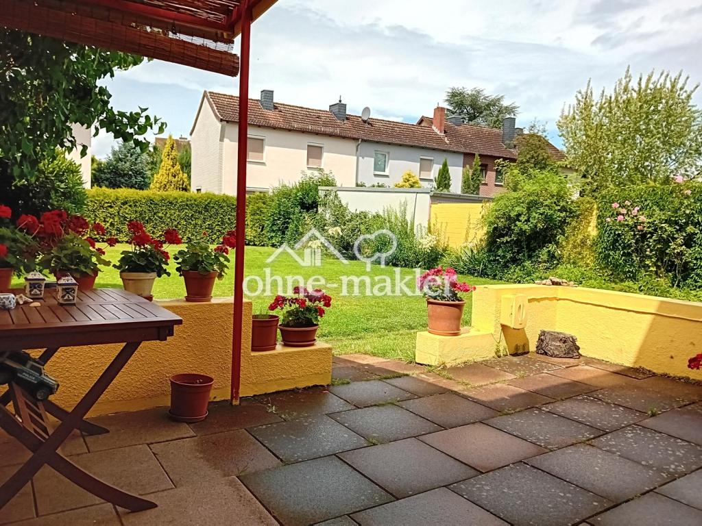 Ausblick -Terrasse u. Garten