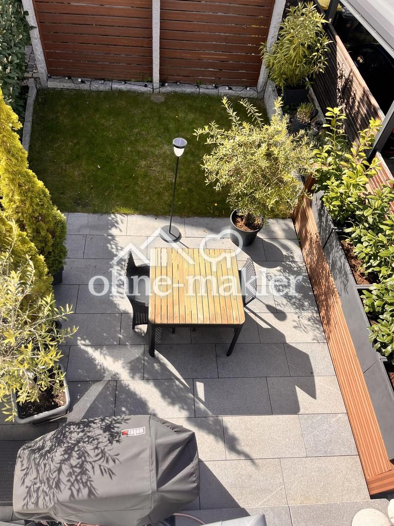 Blick auf Garten 